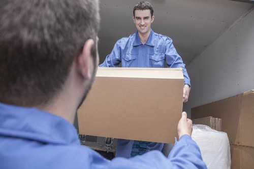 Mobile self storage unit delivered to a home in Dagenham