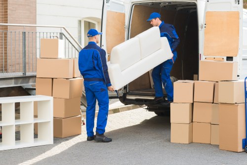 Small removals van ready for a Dagenham home move