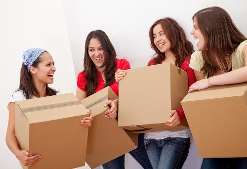Packing boxes and furniture for a small removal job in Dagenham